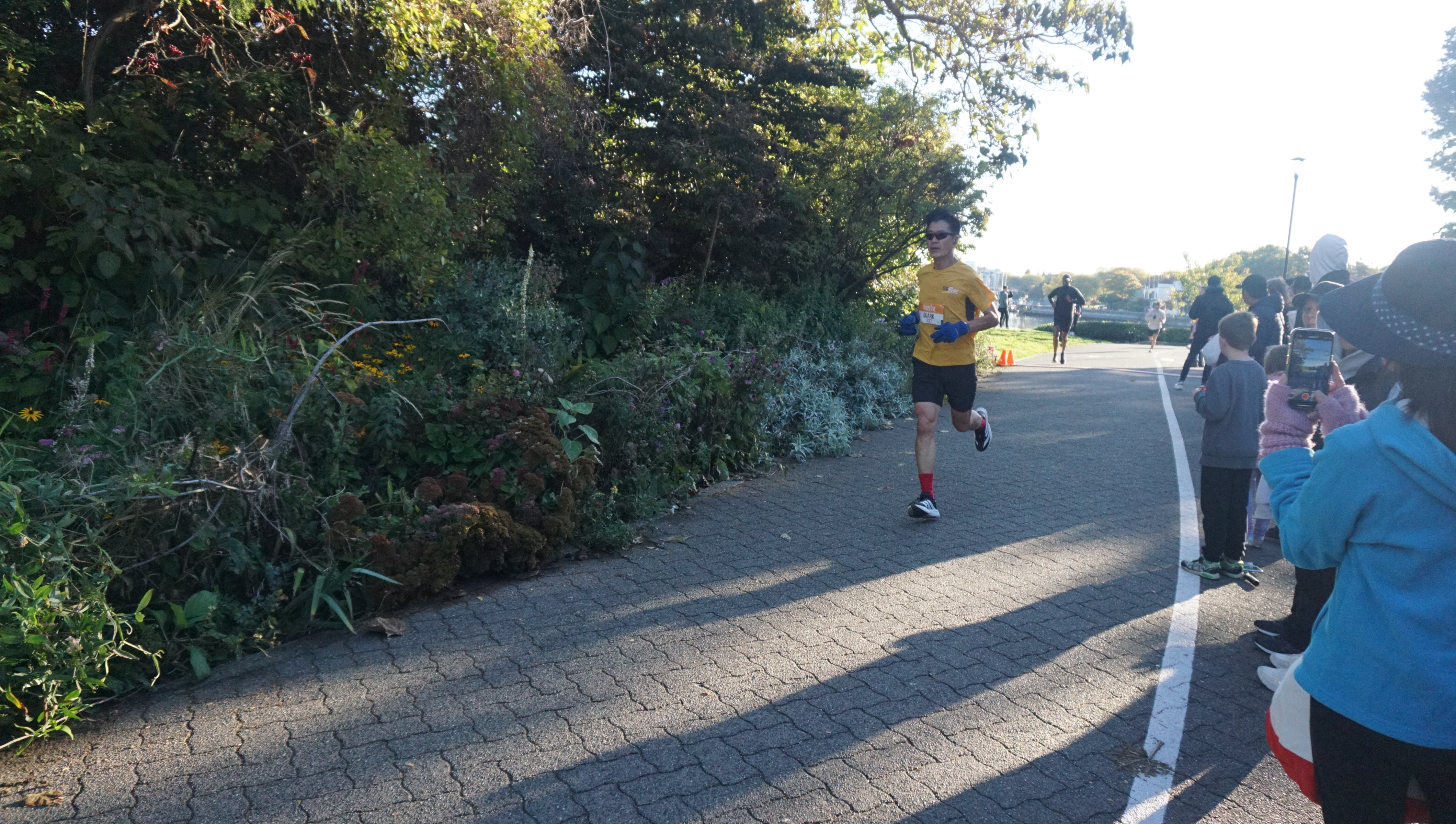 Patrick racing 10K on October 13, 2025 at Granville Island Turkey Trot racing event