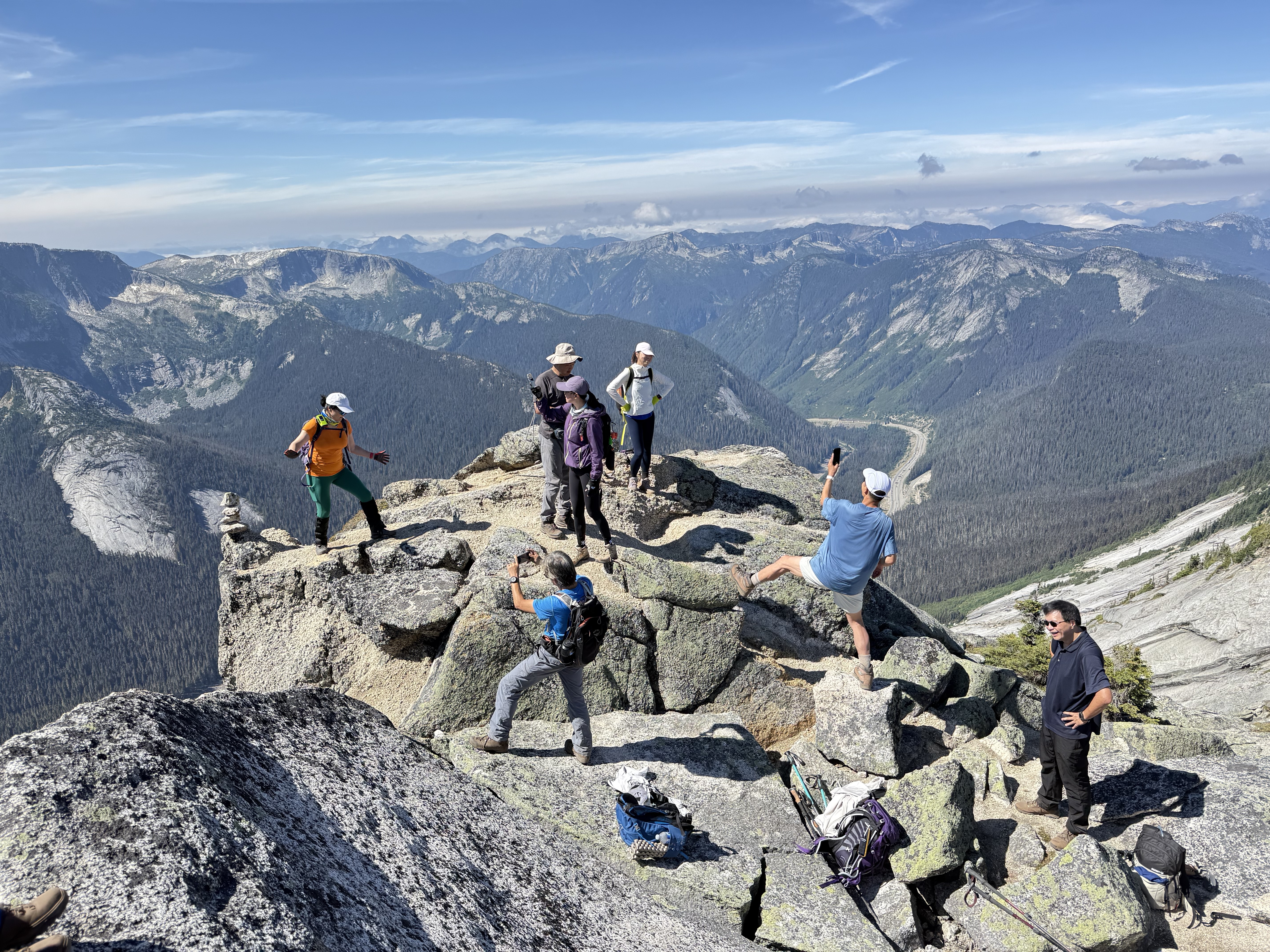 everyone was having a good time. Photo taken by Peter's drone