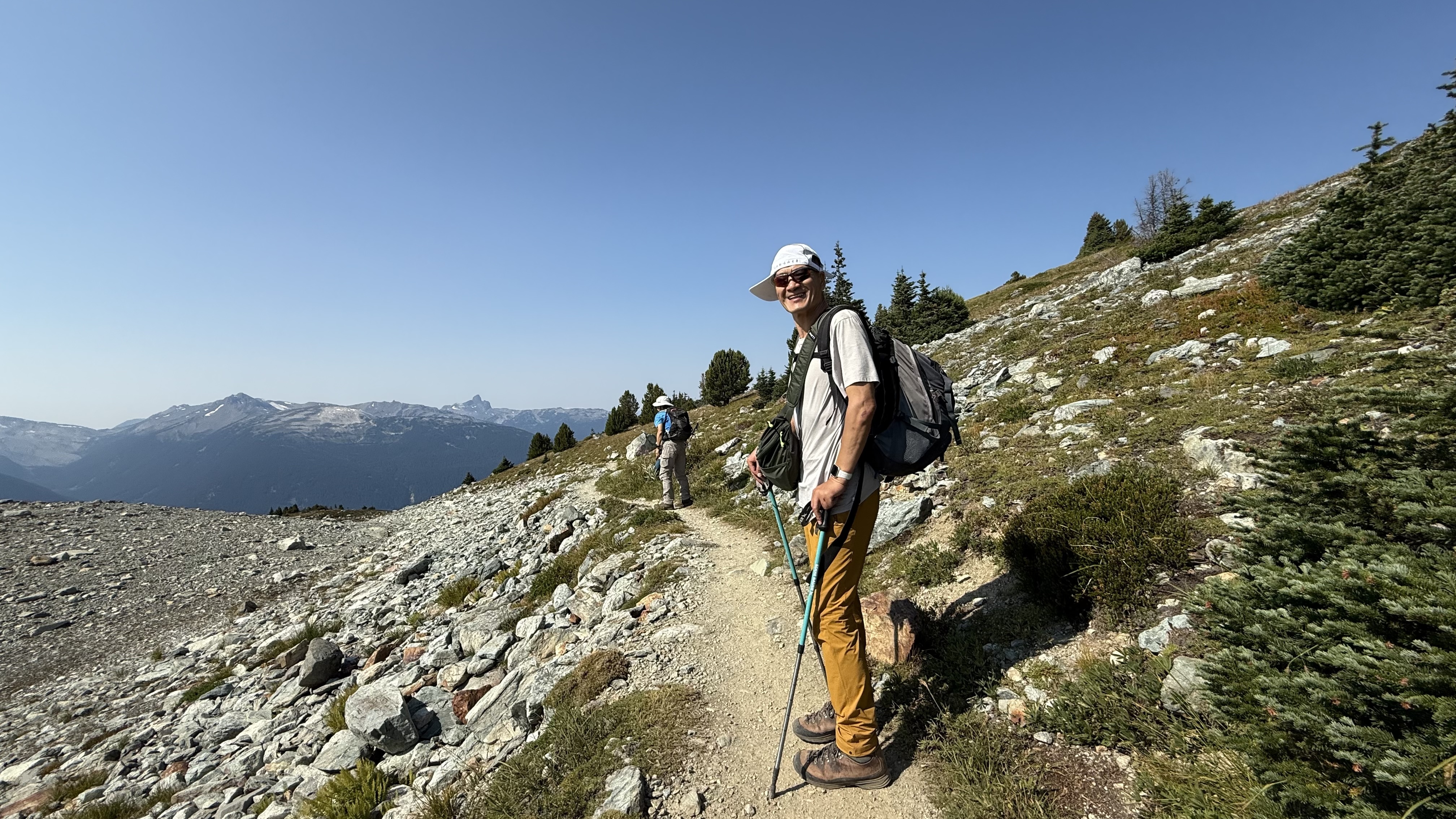 Patrick smiling on the trail
