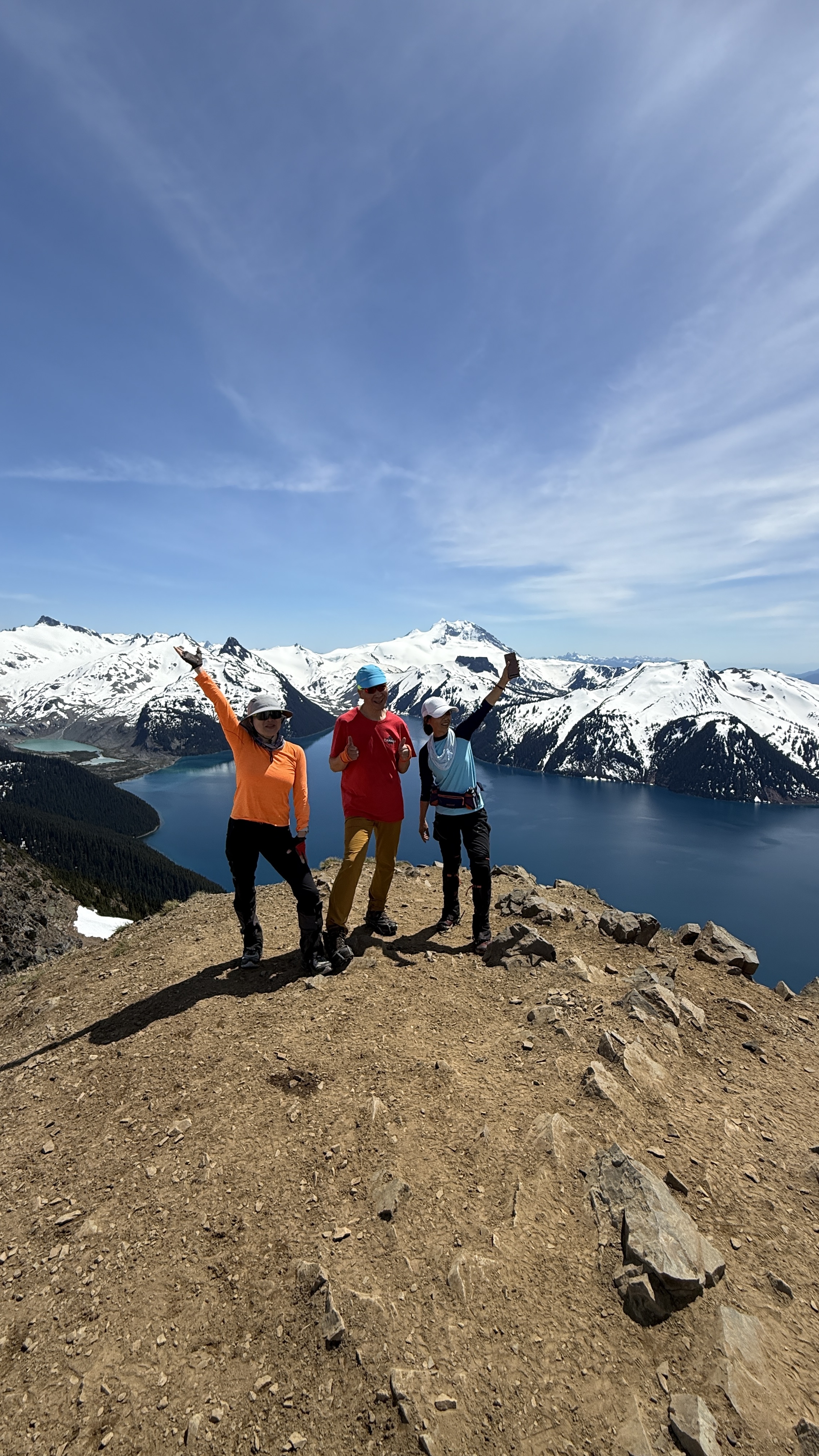 Patrick, Yuki and Lily at Panorama Ridge