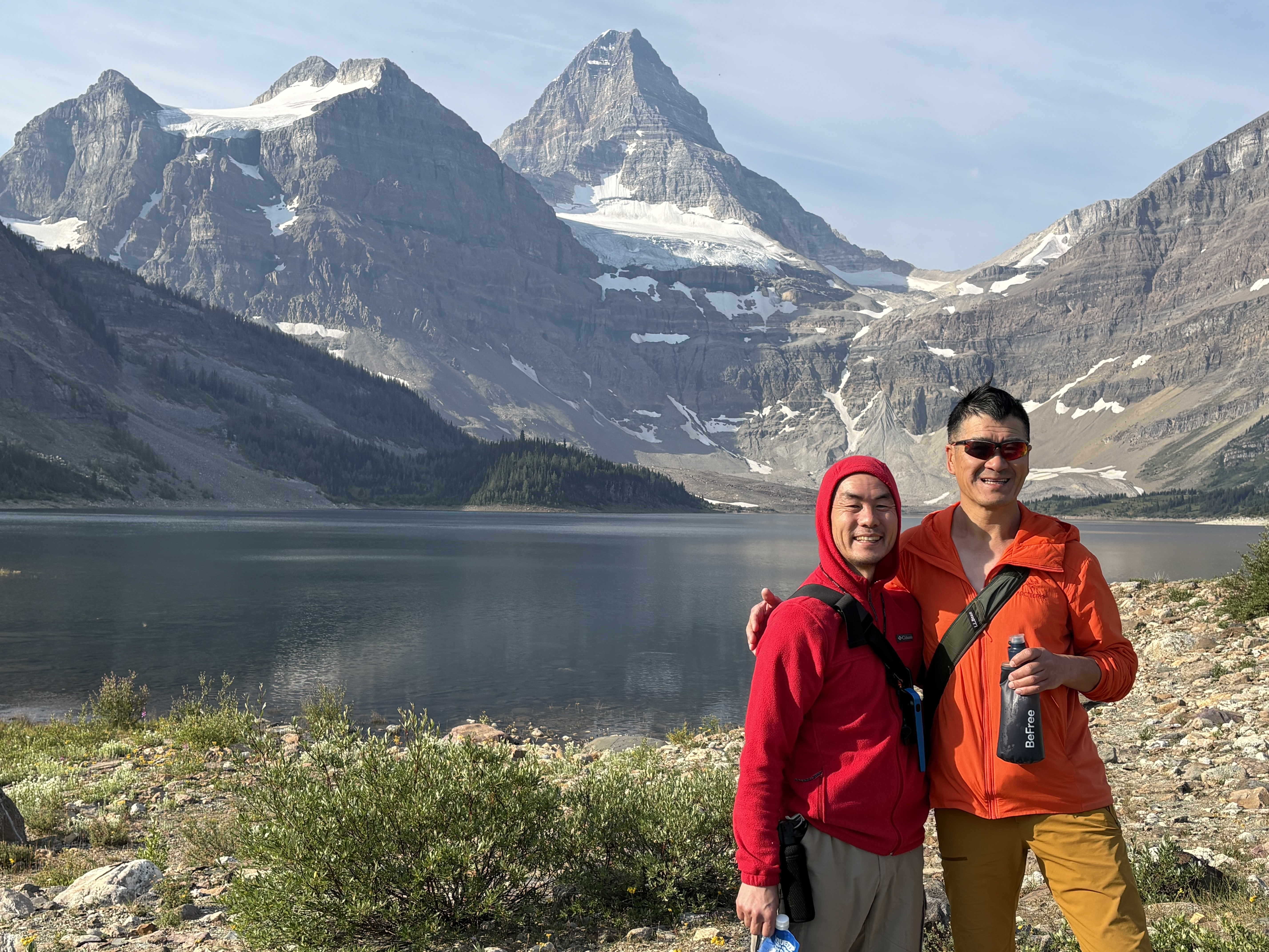 Patrick and Charlie at Lake Magog