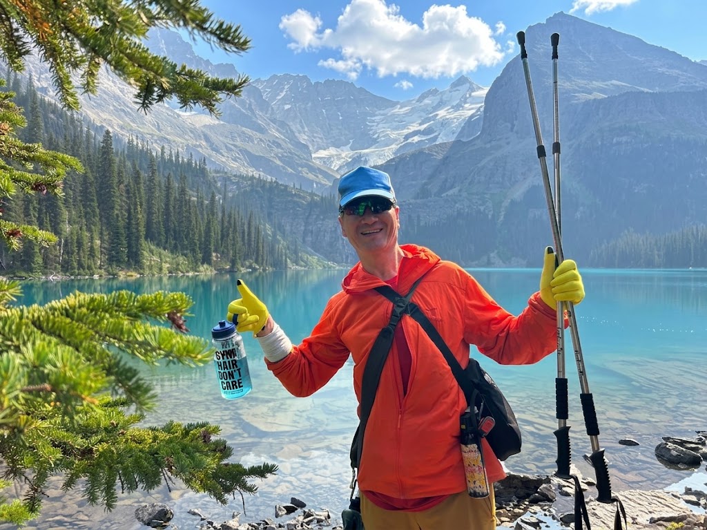Patrick at Lake O'Hara trailhead