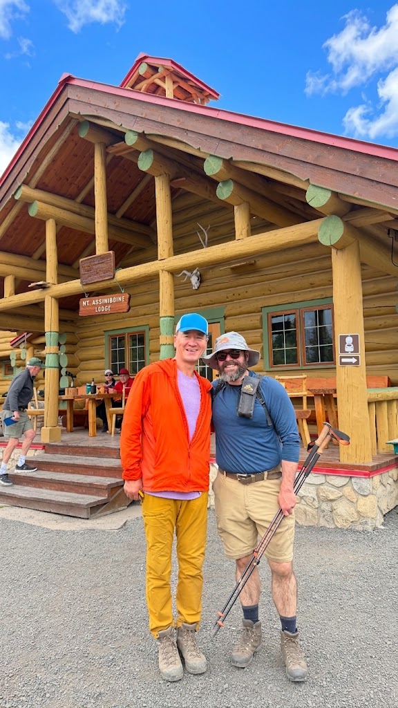 Patrick and Reid at Mt. Assiniboine Lodge