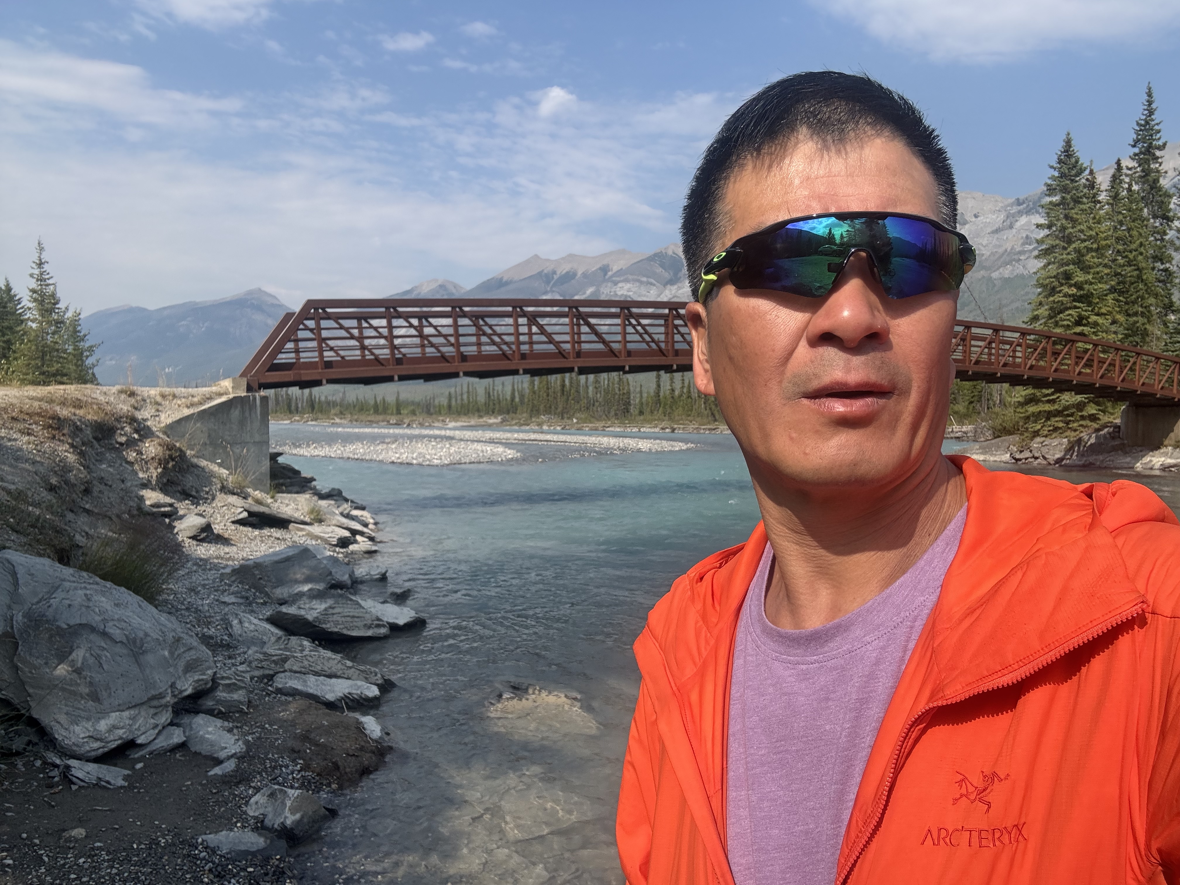 Patrick at Simpson River viewpoint