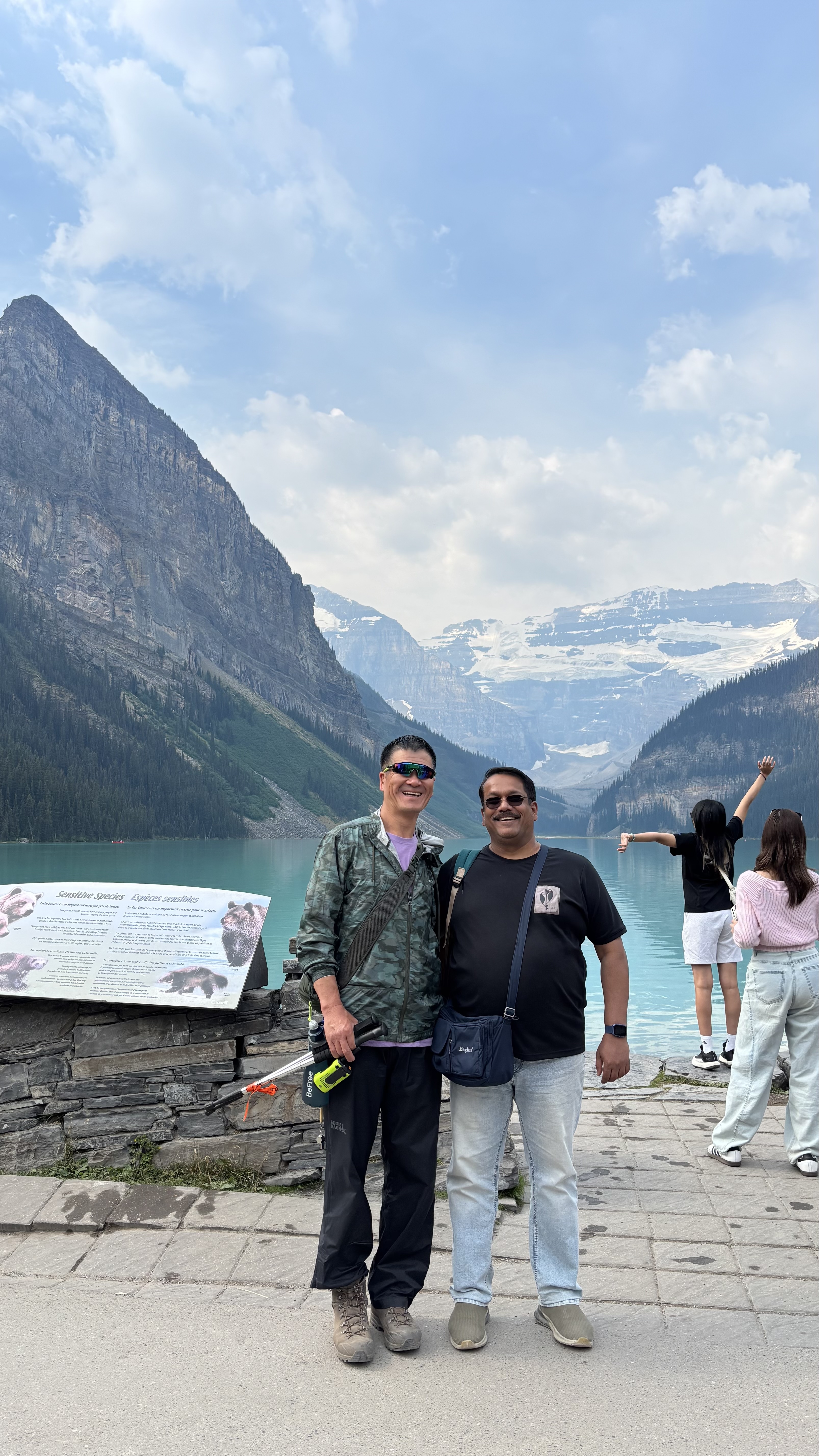 Patrick and Vaibhav at Lake Louise