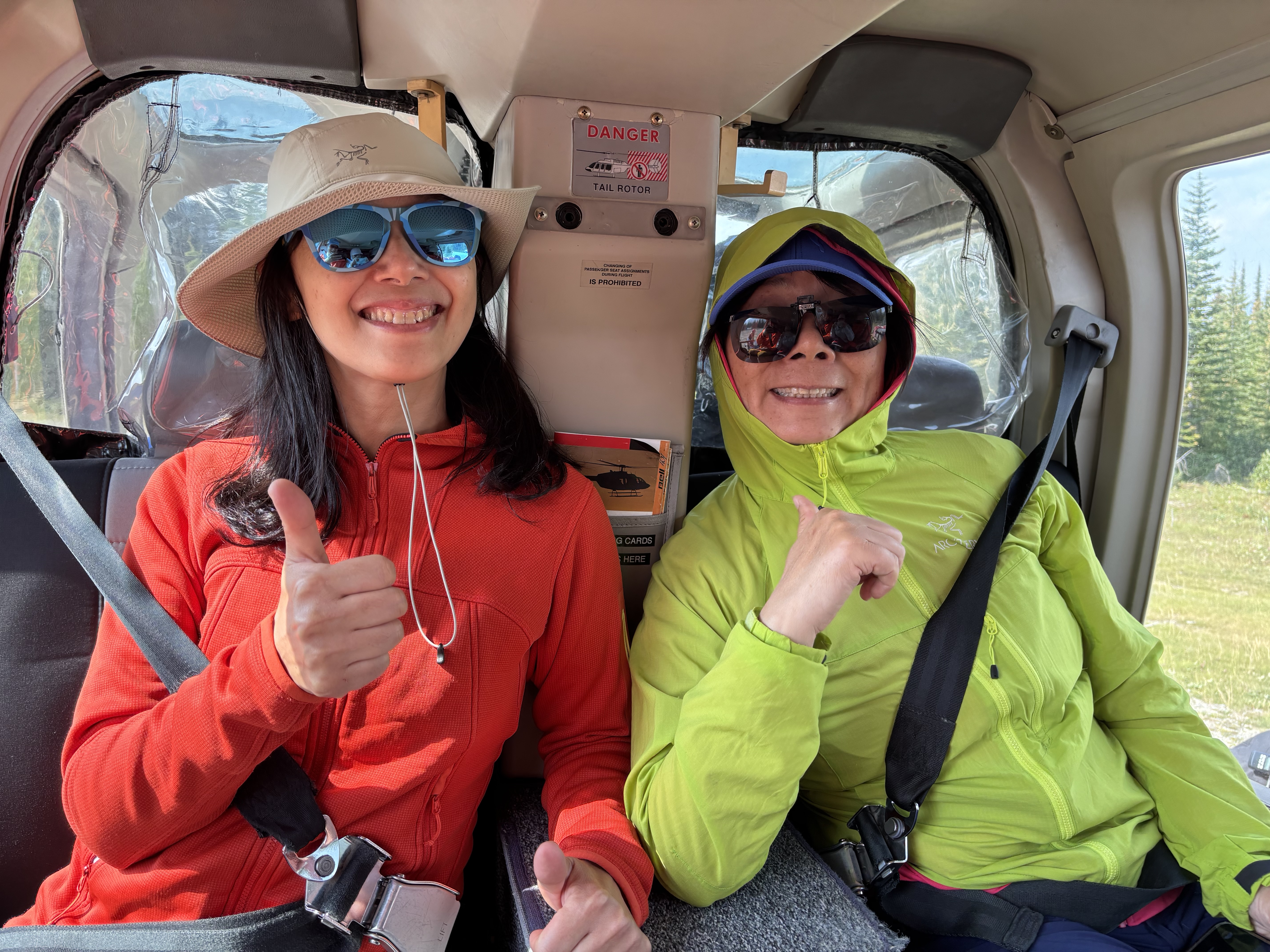 Karen and Joy at the staging area