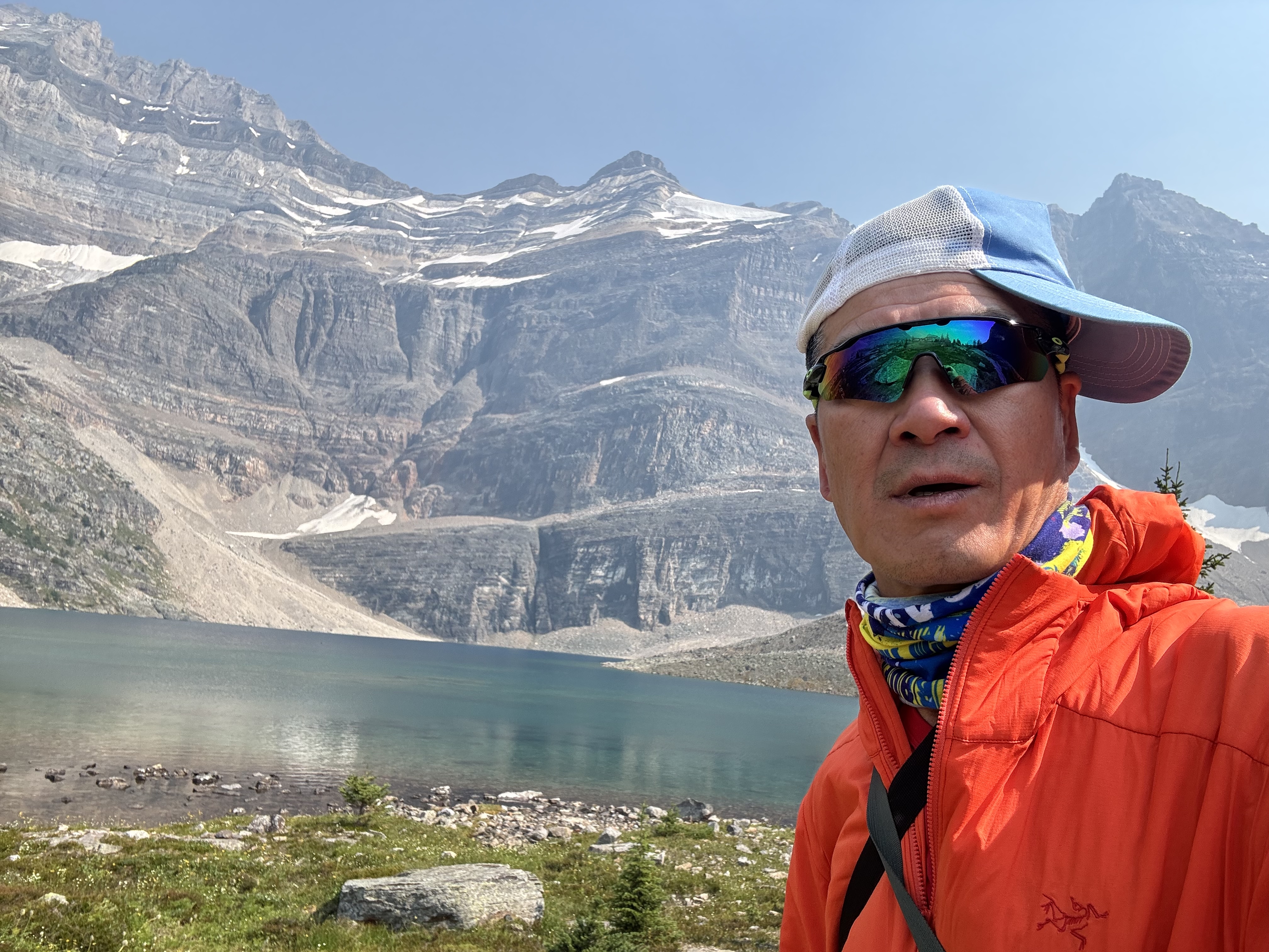 Patrick bringing up the rear at Lake O'Hara