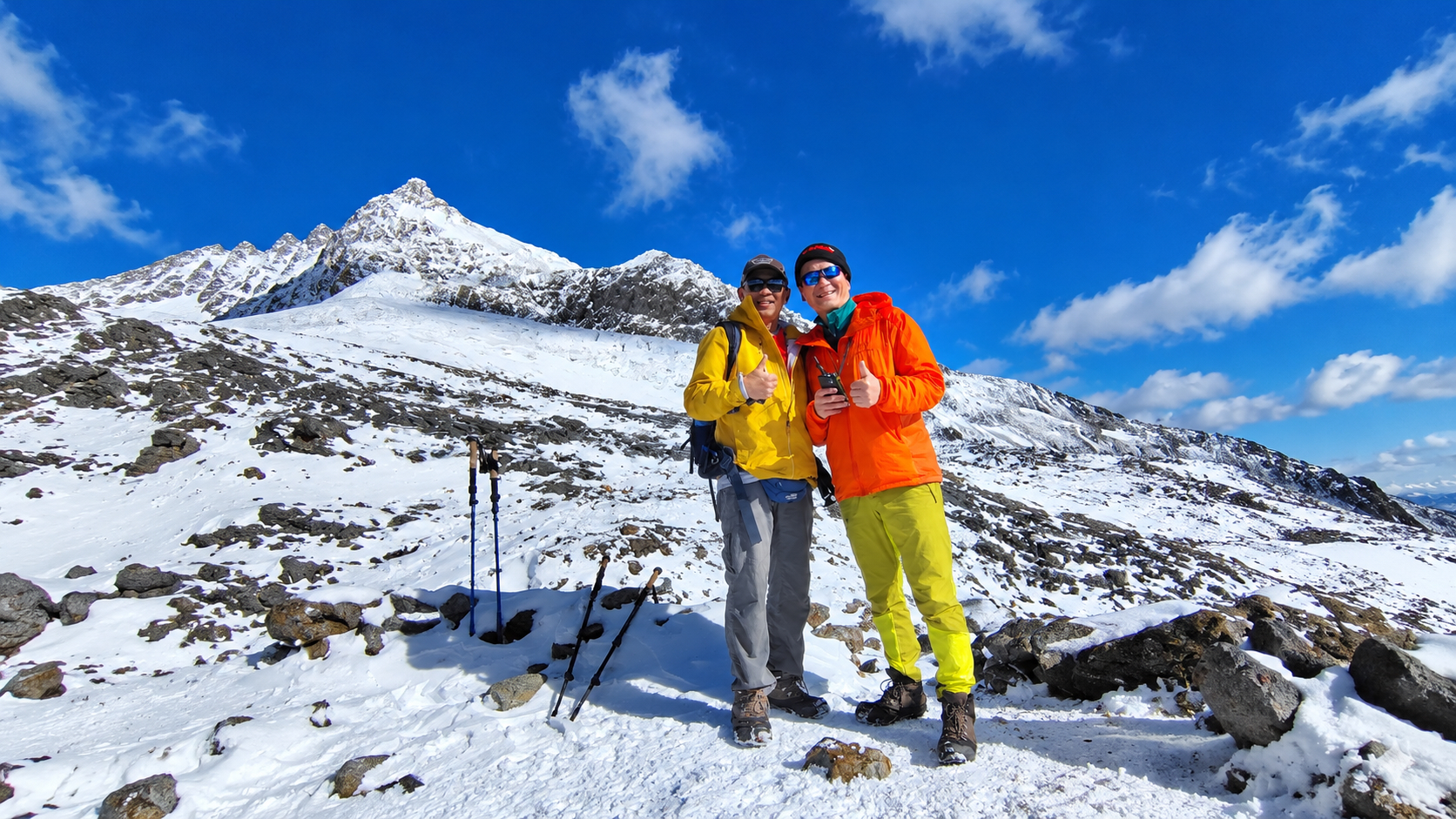 Jesse and Patrick at Sahale Glacier Camp