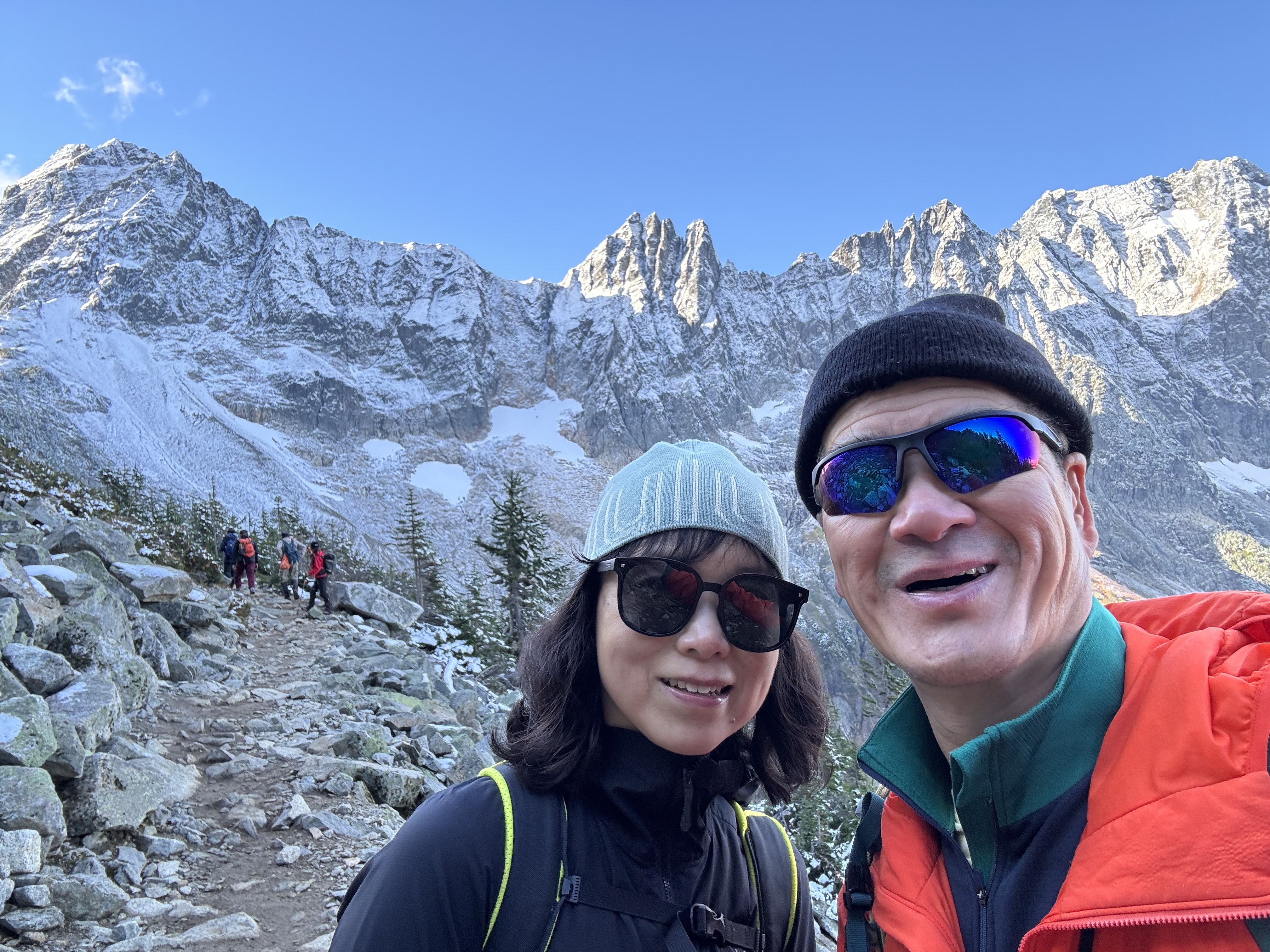 Liz and Patrick on Cascade Pass trail