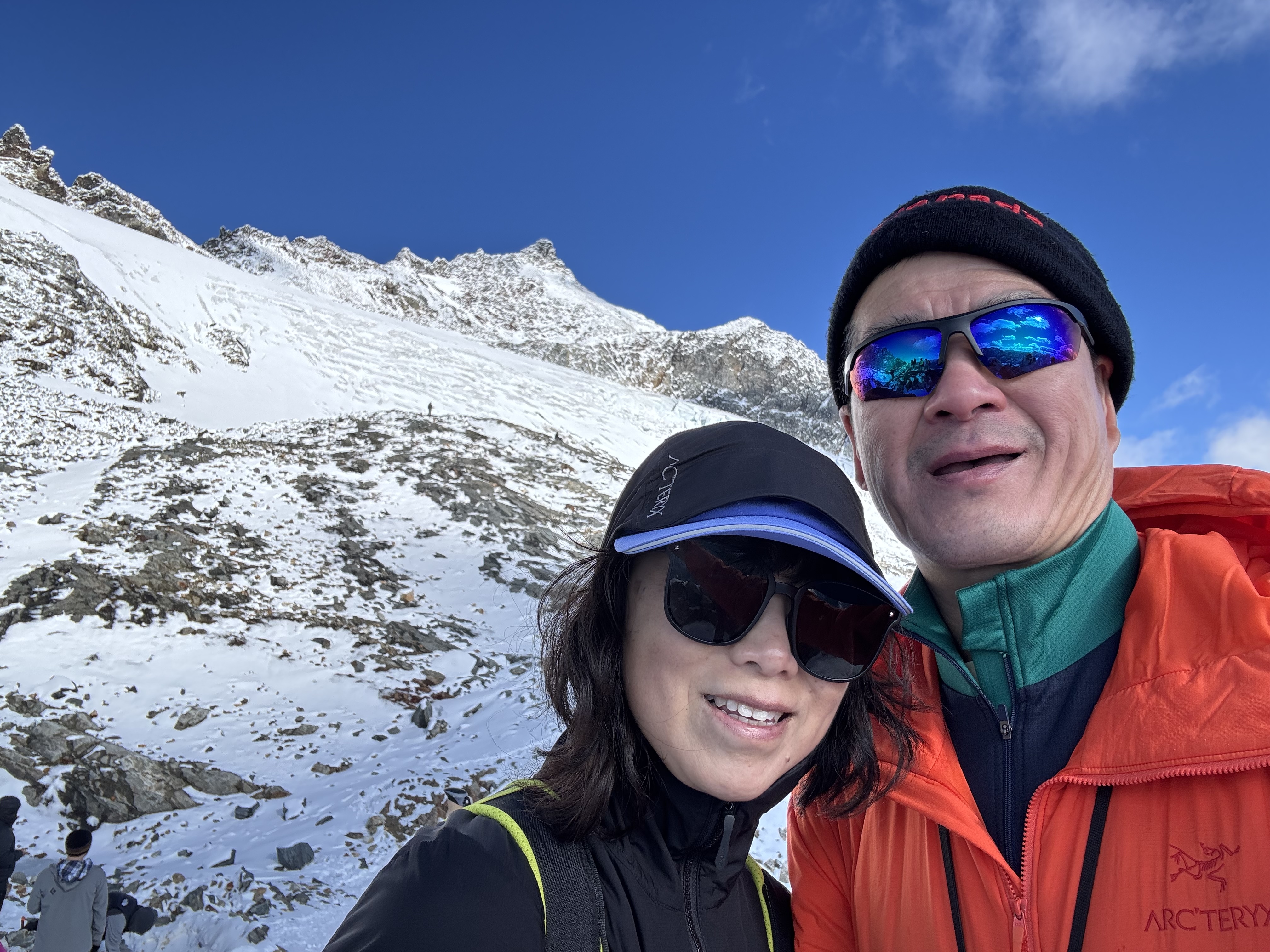 Liz and Patrick at Sahale Glacier Camp