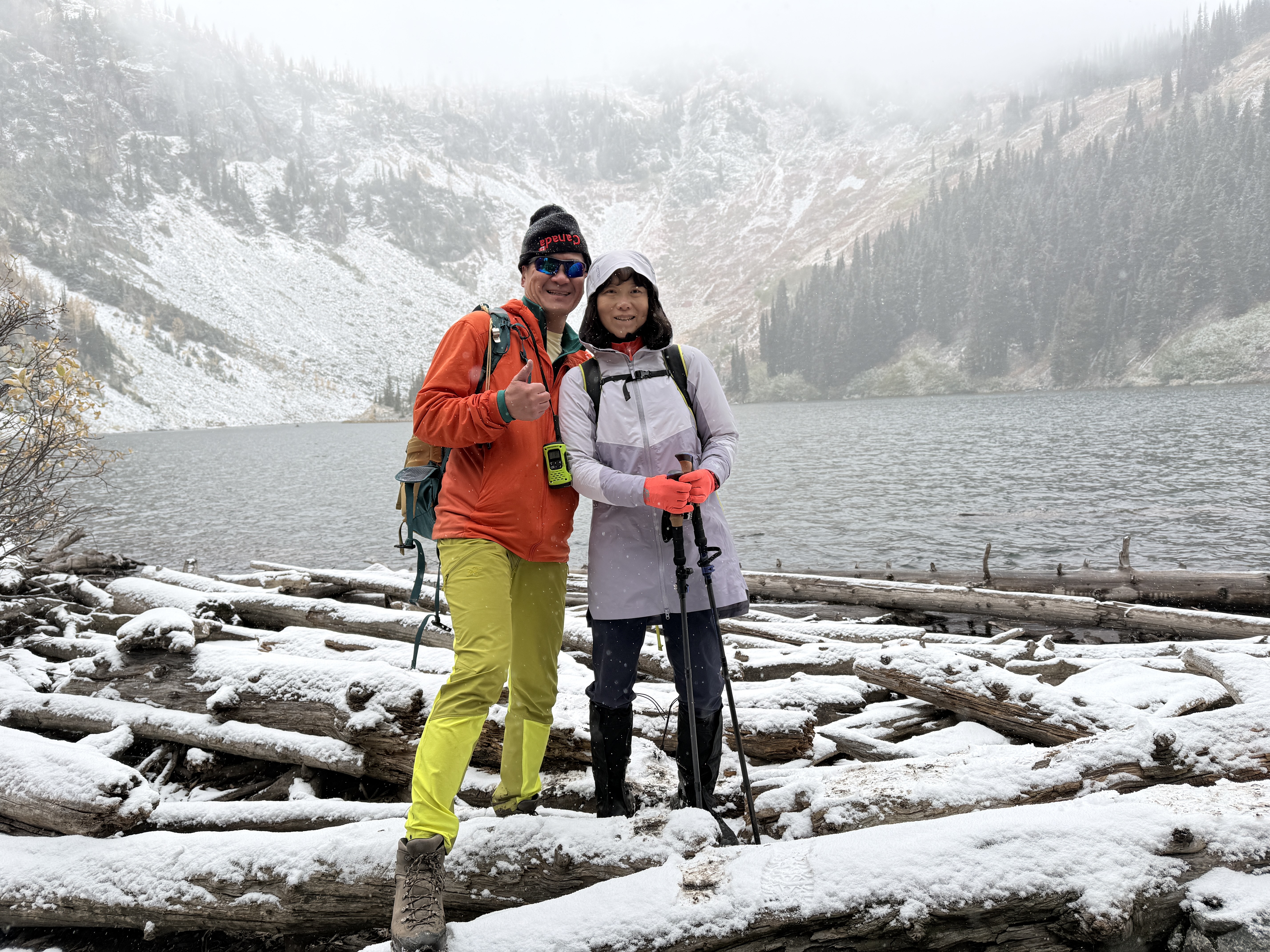 Patrick and Liz at Lake Ann