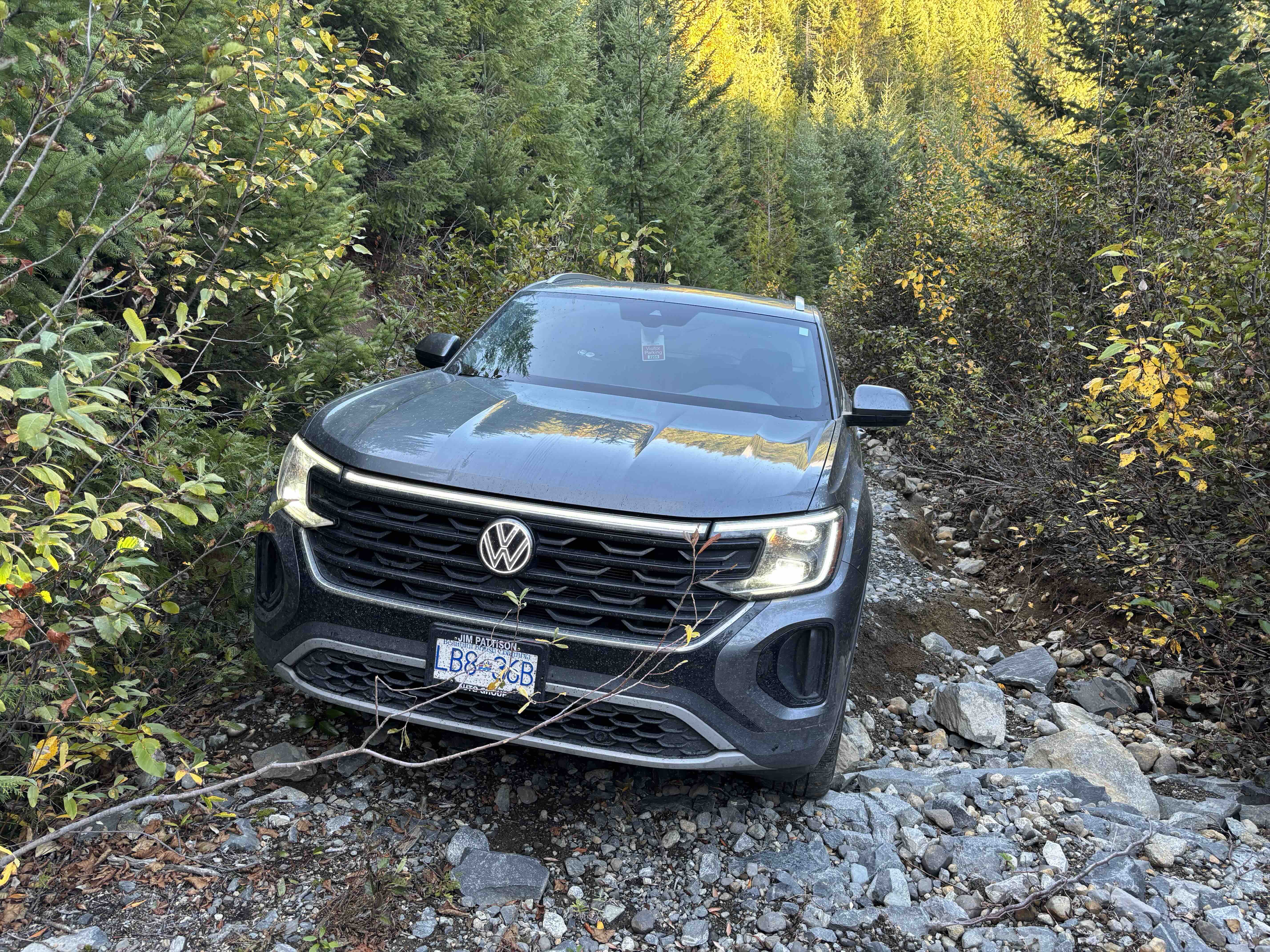 Patrick's 2024 Atlas Cross Sport at 5:34 PM, 5 minutes before getting stuck
