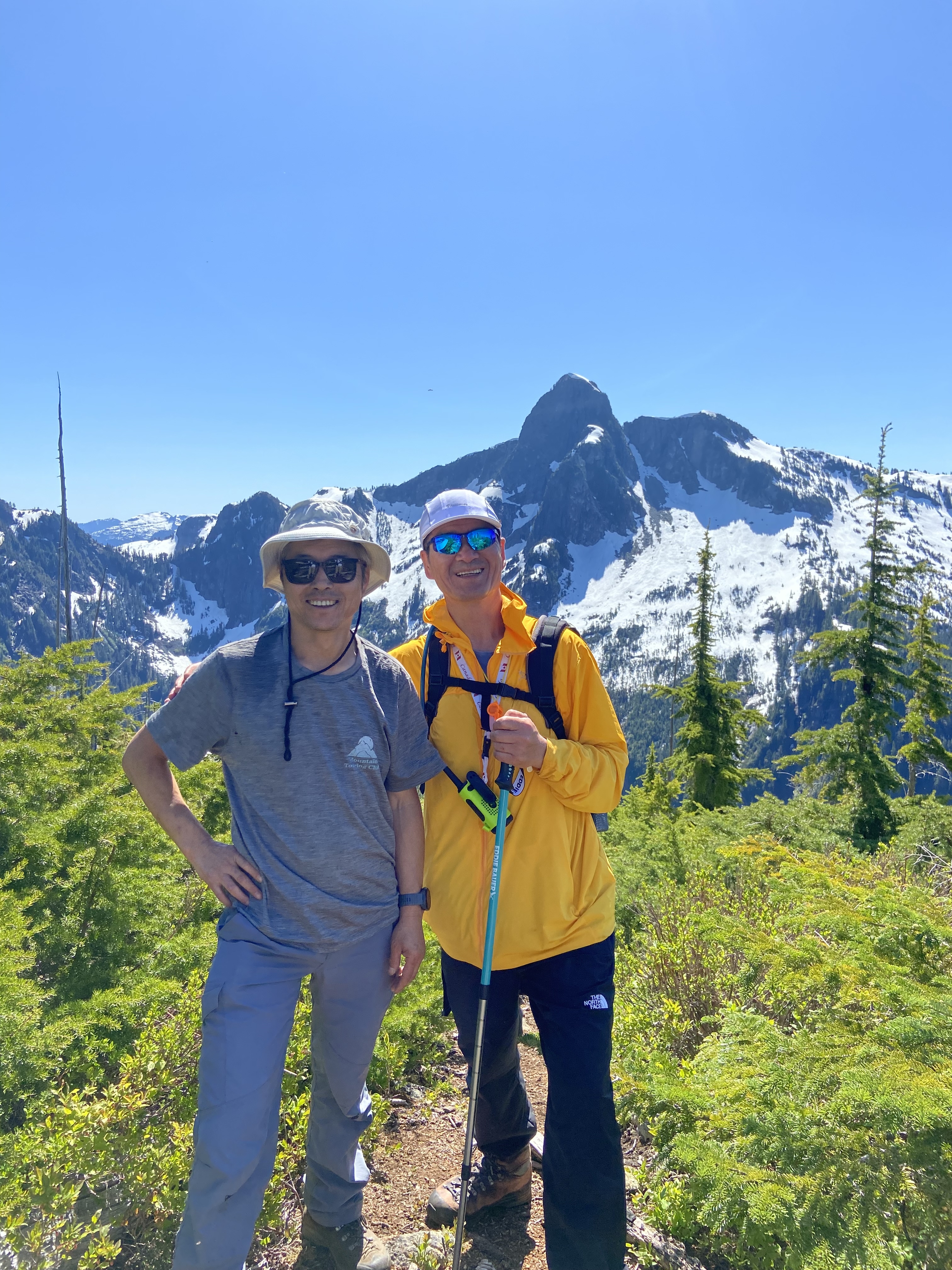Patrick and Li Wan at Mount Harvey