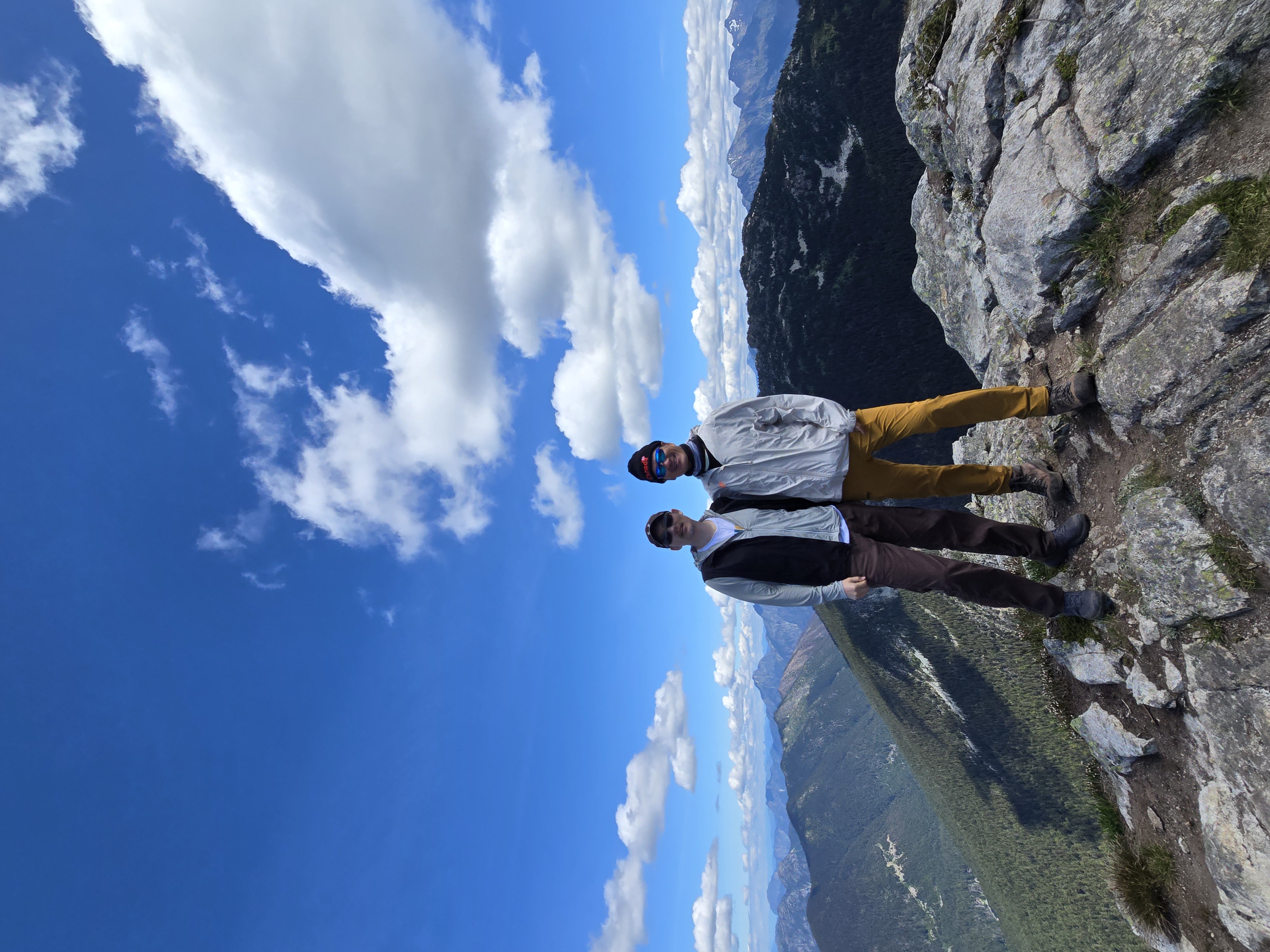 Patrick and Allan at the summit