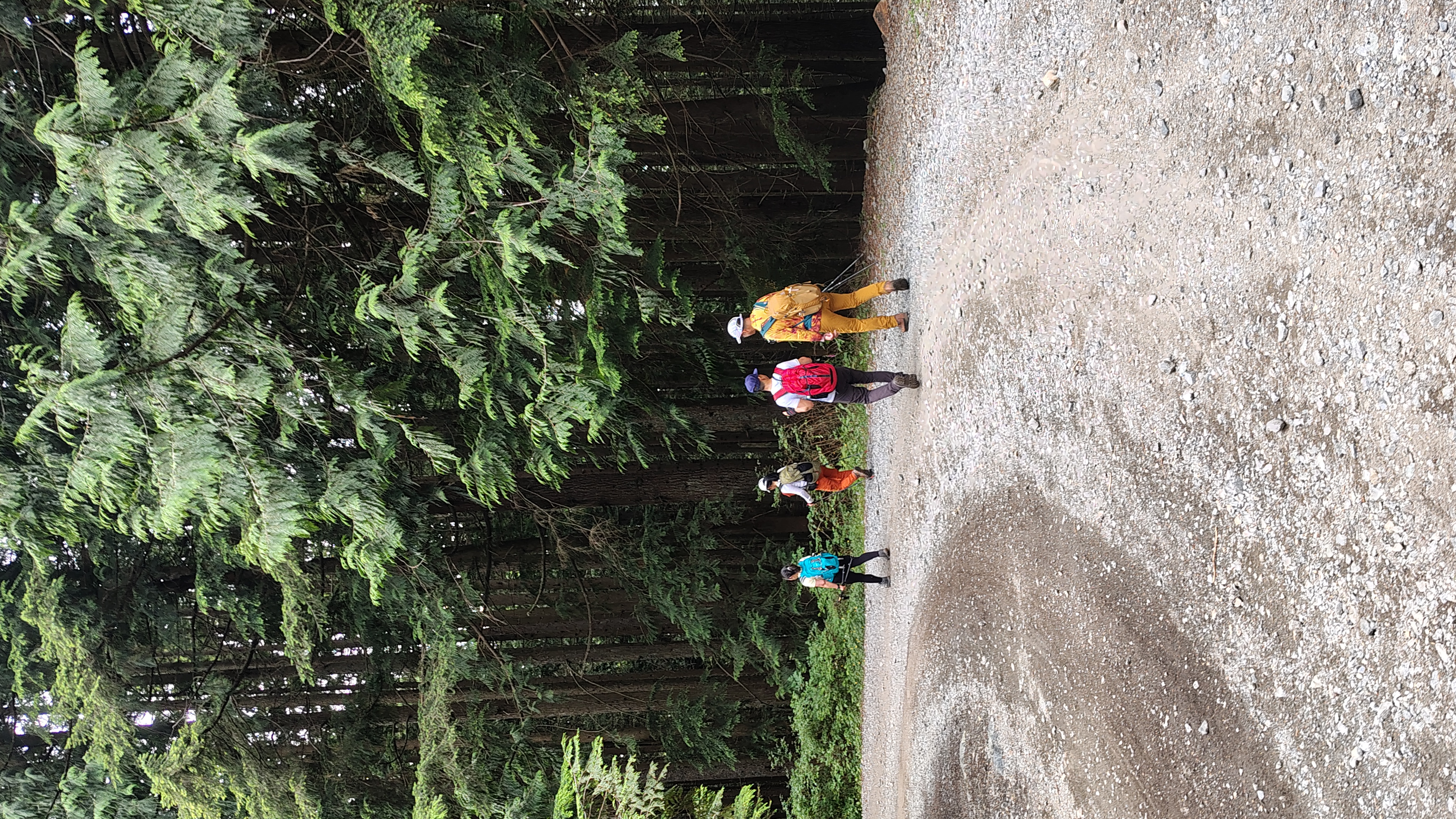 Me and Chang chatting on the trail